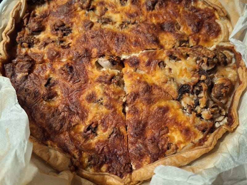 Cliquez pour zoomer ! Tarte au poulet et champignons Thermomix par Elo