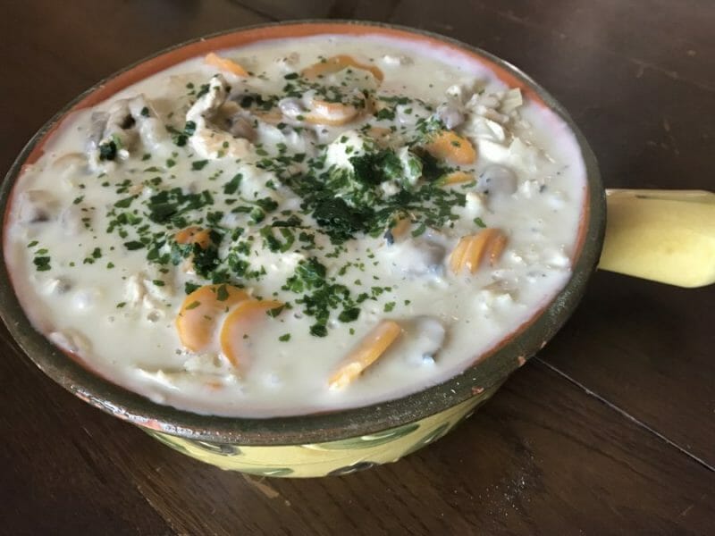 Cliquez pour zoomer ! Blanquette de dinde au bleu d’auvergne Thermomix par Espritkarine