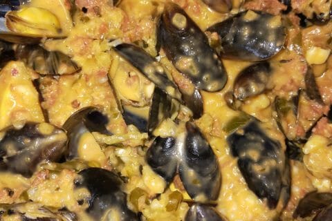 Cliquez pour zoomer ! Moules sauce chorizo Thermomix par aurorejulien