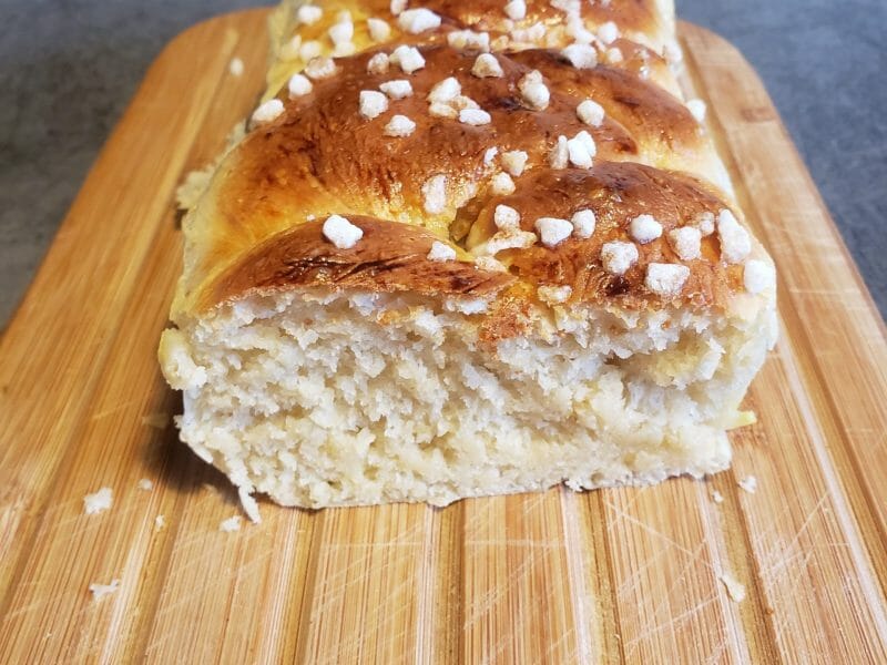 Cliquez pour zoomer ! Brioche tressée à la mie filante Thermomix par anamouche