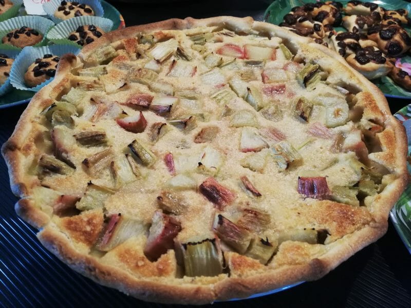 Cliquez pour zoomer ! Tarte à la rhubarbe Thermomix par Caro35400