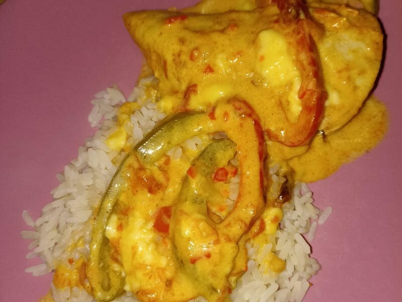 Cliquez pour zoomer ! Poulet à la crème de poivrons Thermomix par Caro35400