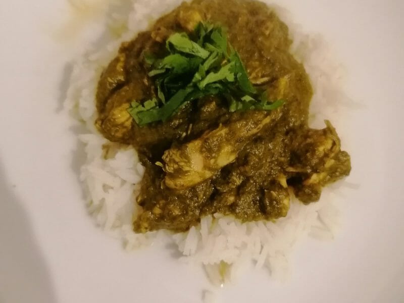 Cliquez pour zoomer ! Poulet Palak Thermomix par franedoudou74