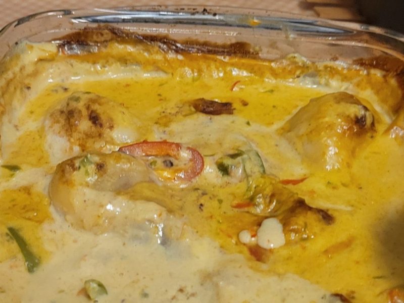 Cliquez pour zoomer ! Poulet à la crème de poivrons Thermomix par vaneselina