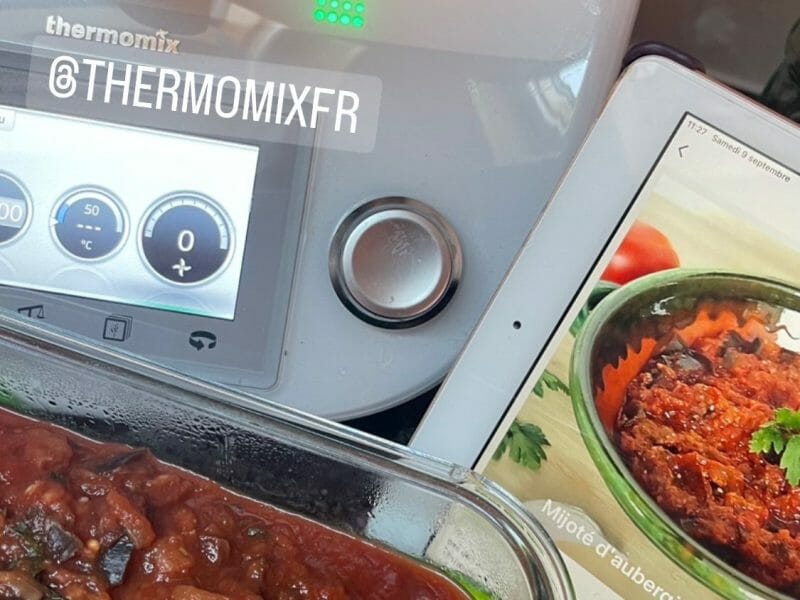 Cliquez pour zoomer ! Mijoté d’aubergines à la tomate Thermomix par rachel1402