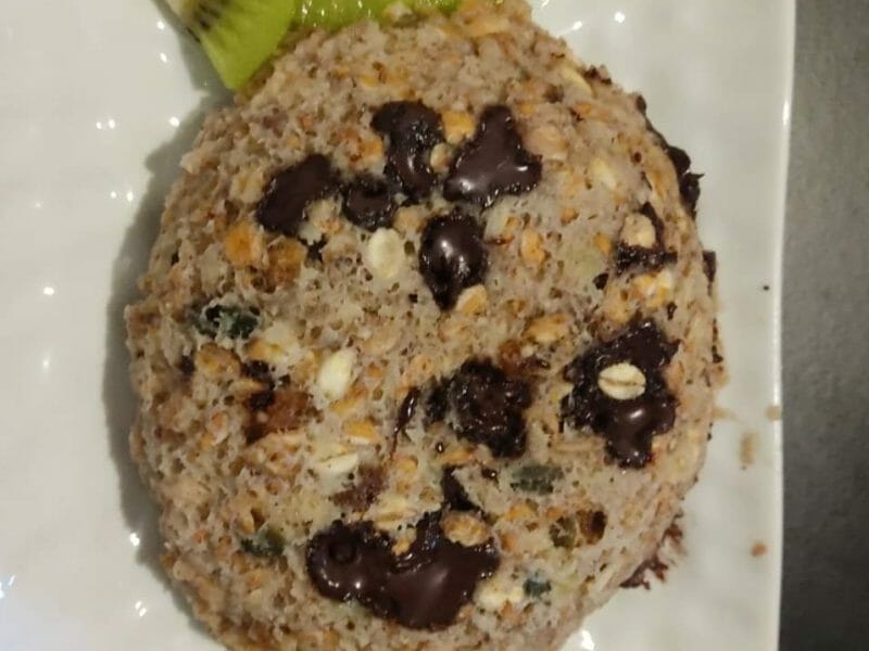 Cliquez pour zoomer ! Bowl cake banane et pépites de chocolat Thermomix par sophie2107