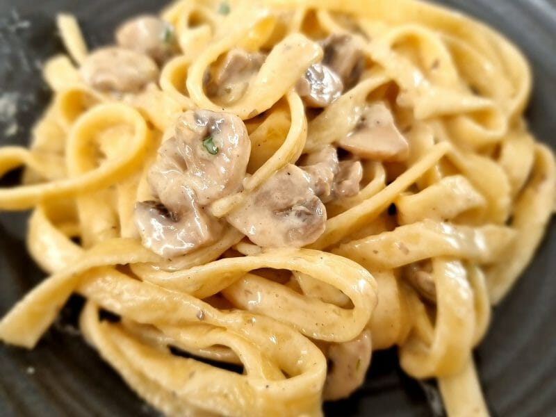 Cliquez pour zoomer ! Tagliatelle sauce crémeuse aux pleurotes Thermomix par cem0906