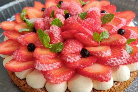 Cliquez pour zoomer ! Tarte aux fraises sans cuisson Thermomix par feemorgane95