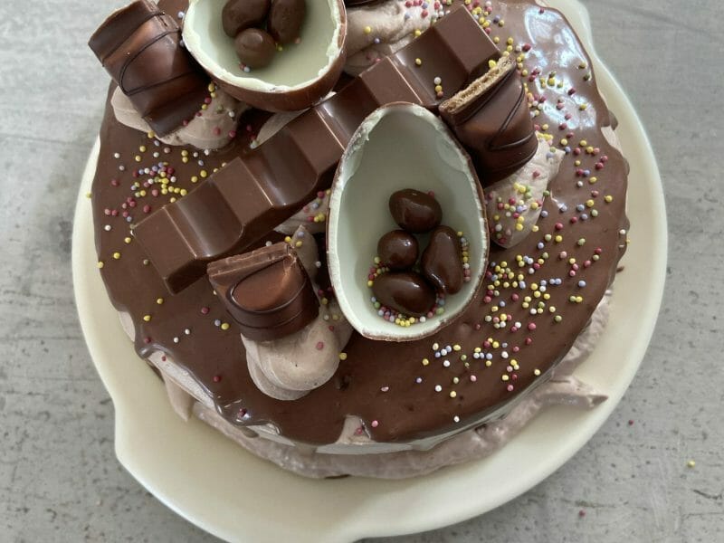 Cliquez pour zoomer ! Layer cake Kinder Bueno Thermomix par coralie_317