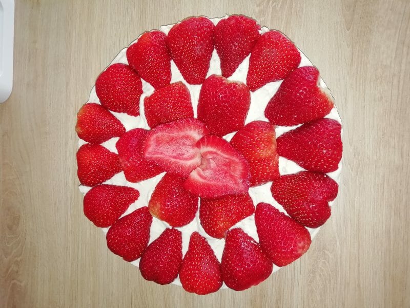 Cliquez pour zoomer ! Tarte aux fraises sans cuisson Thermomix par Nana62100