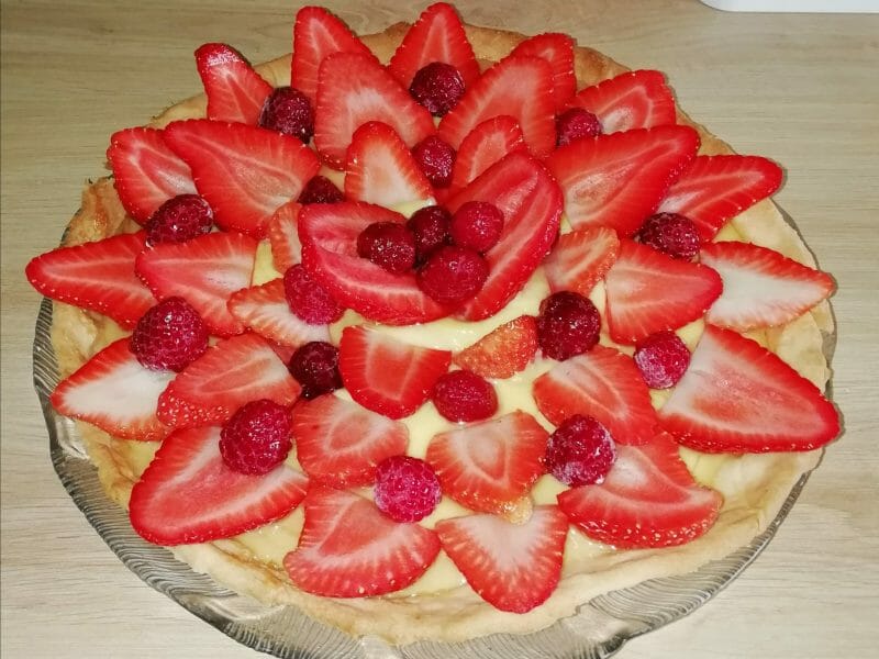 Cliquez pour zoomer ! Tarte aux fraises Thermomix par Nana62100