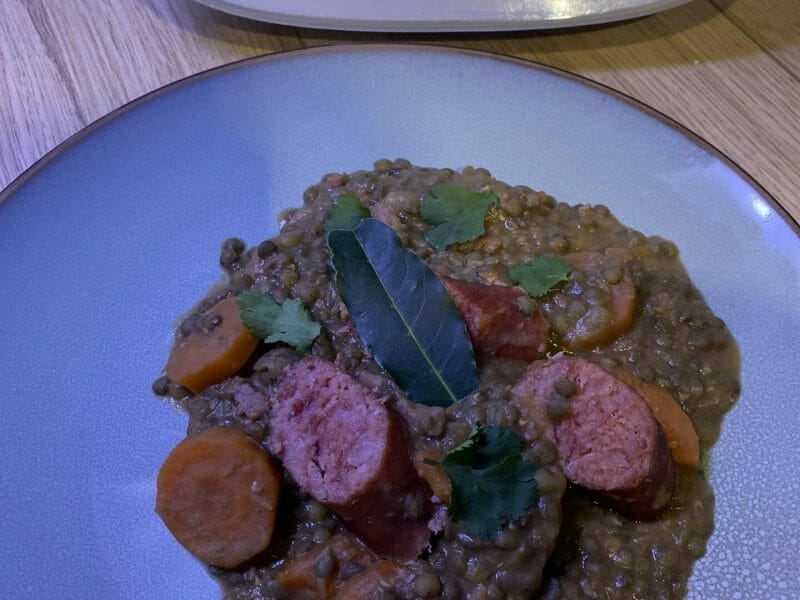 Cliquez pour zoomer ! Lentilles et ses saucisses Thermomix par tchh