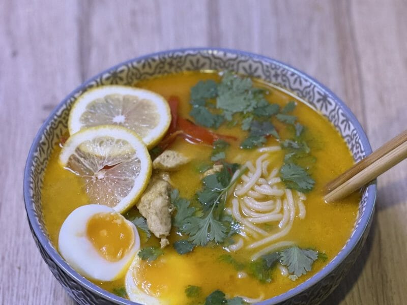 Ramen thaï au poulet Thermomix par tchh