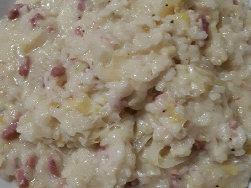 Cliquez pour zoomer ! Risotto poireaux et lardons Thermomix par evelyne_74