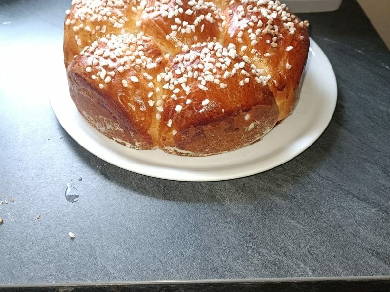 Cliquez pour zoomer ! Brioche tressée à la mie filante Thermomix par mary1338