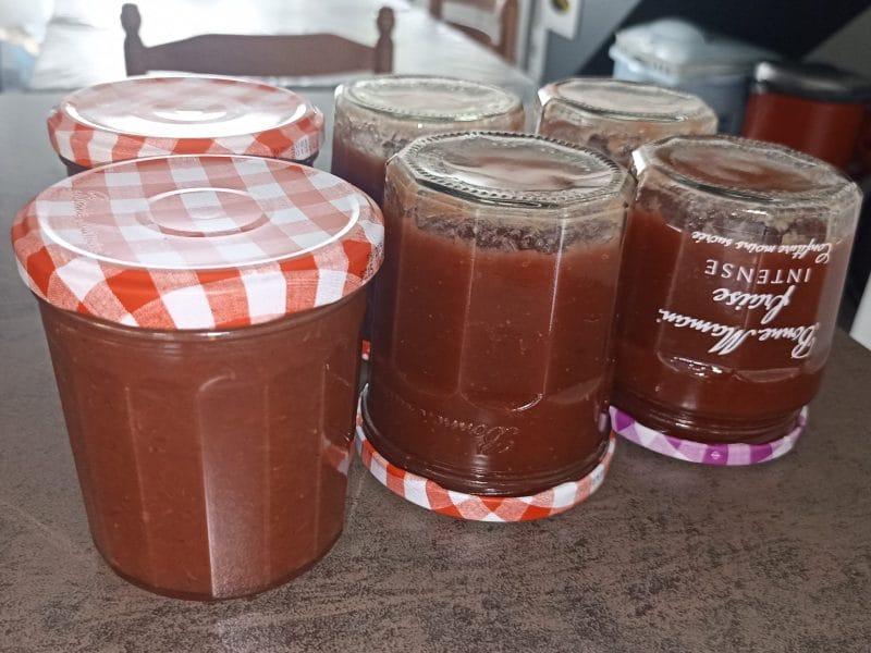 Cliquez pour zoomer ! Confiture fraise rhubarbe Thermomix par Sylvaineroure