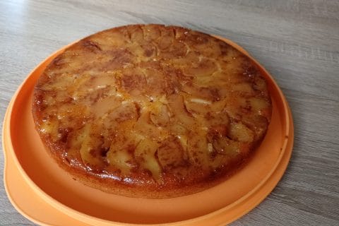 Cliquez pour zoomer ! Gâteau renversé aux pommes caramélisées Thermomix par Sylvaineroure