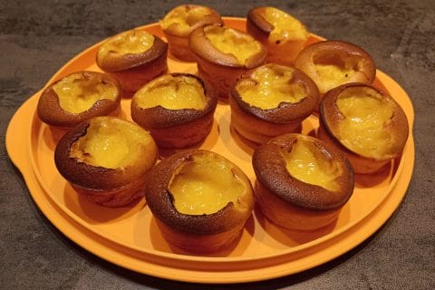 Cliquez pour zoomer ! Fondants au citron, coeur de lemon curd Thermomix par Sylvaineroure