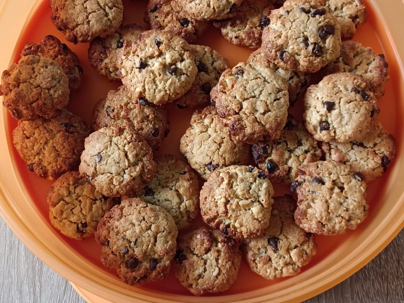 Cliquez pour zoomer ! Biscuits cacahuètes et flocons d’avoine Thermomix par Sylvaineroure
