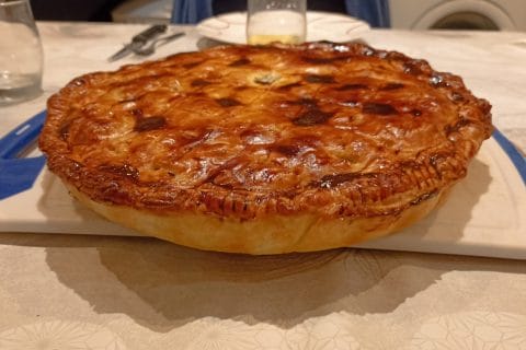 Cliquez pour zoomer ! Tourte aux cuisses de canard confites et champignons Thermomix par Sylvaineroure
