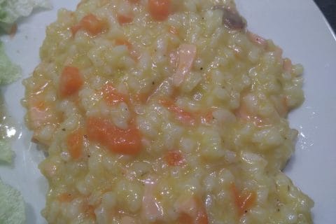 Cliquez pour zoomer ! Risotto carottes et saumon fumé Thermomix par pal49