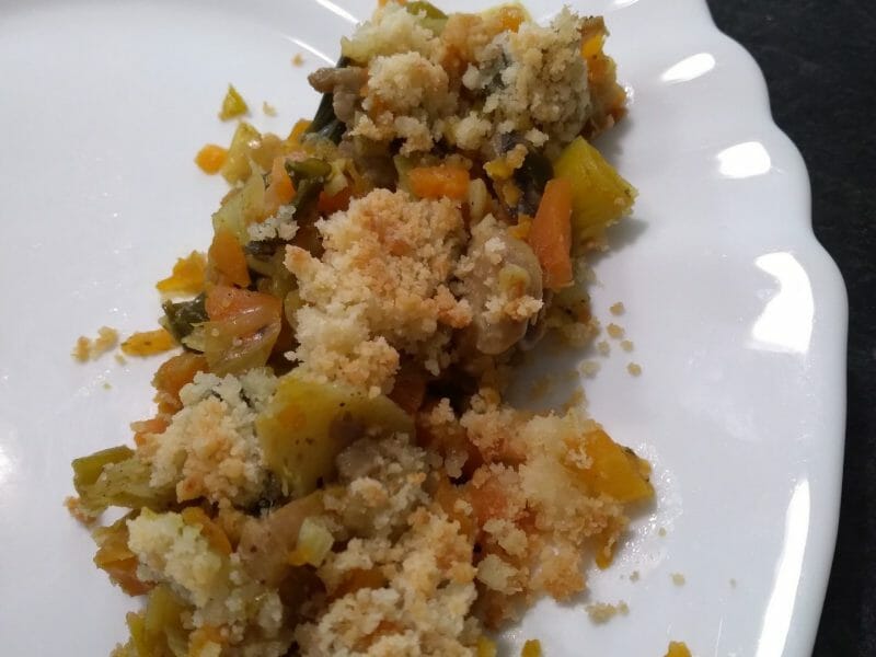 Cliquez pour zoomer ! Crumble aux légumes provençaux Thermomix par pal49
