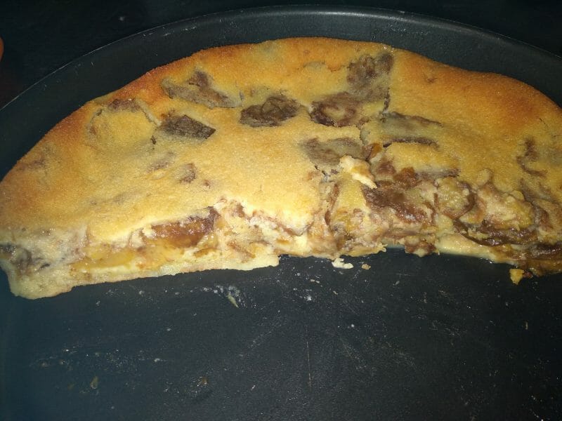 Cliquez pour zoomer ! Clafoutis aux pêches Thermomix par pal49