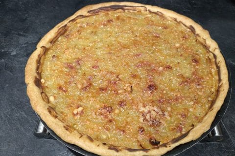 Cliquez pour zoomer ! Tarte aux oignons, lardons et moutarde douce Thermomix par pal49