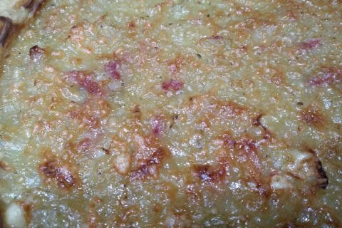 Cliquez pour zoomer ! Tarte aux oignons, lardons et moutarde douce Thermomix par pal49