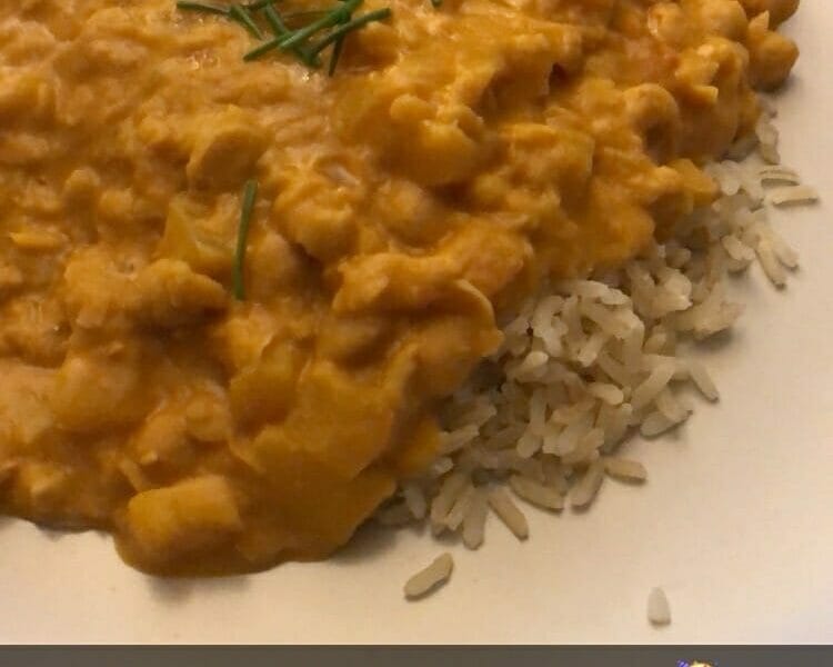 Cliquez pour zoomer ! Curry de pois chiches au lait de coco Thermomix par lucivic