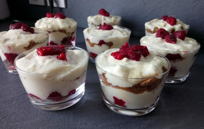 Cliquez pour zoomer ! Tiramisu aux framboises et spéculoos Thermomix par Debo