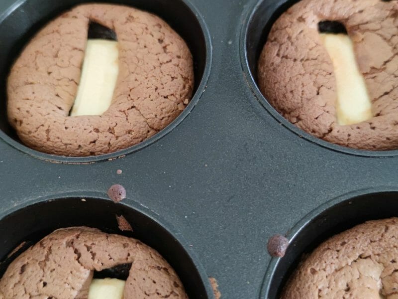Cliquez pour zoomer ! Fondants aux deux chocolats Thermomix par Christine66440