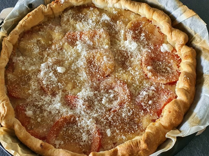 Cliquez pour zoomer ! Tarte salée façon tomates farcies Thermomix par Steff120478