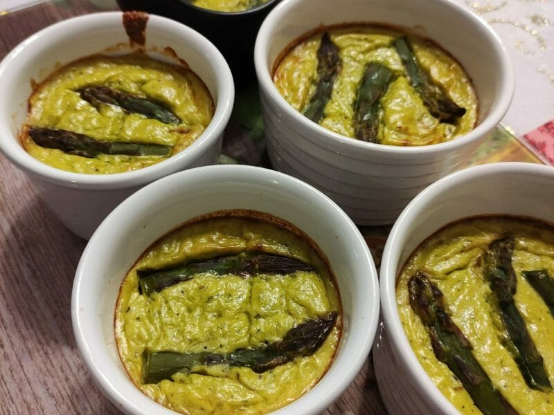 Flan aux asperges et parmesan au Thermomix Cookomix