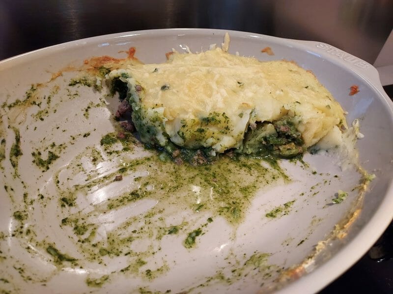 Cliquez pour zoomer ! Gratin de purée de pommes de terre aux épinards Thermomix par catherine_268