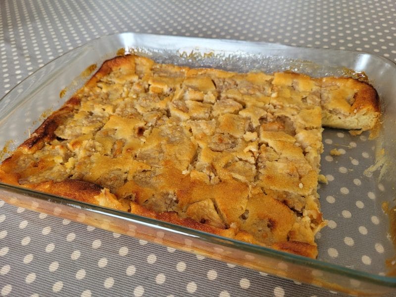 Cliquez pour zoomer ! Clafoutis aux pêches Thermomix par Leeloo50432