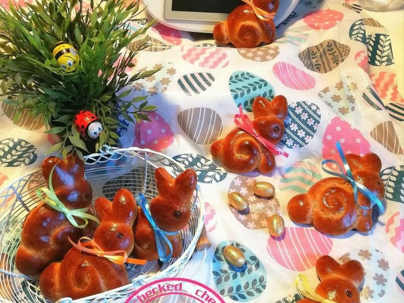 Cliquez pour zoomer ! Brioches lapin de Pâques Thermomix par cleavada