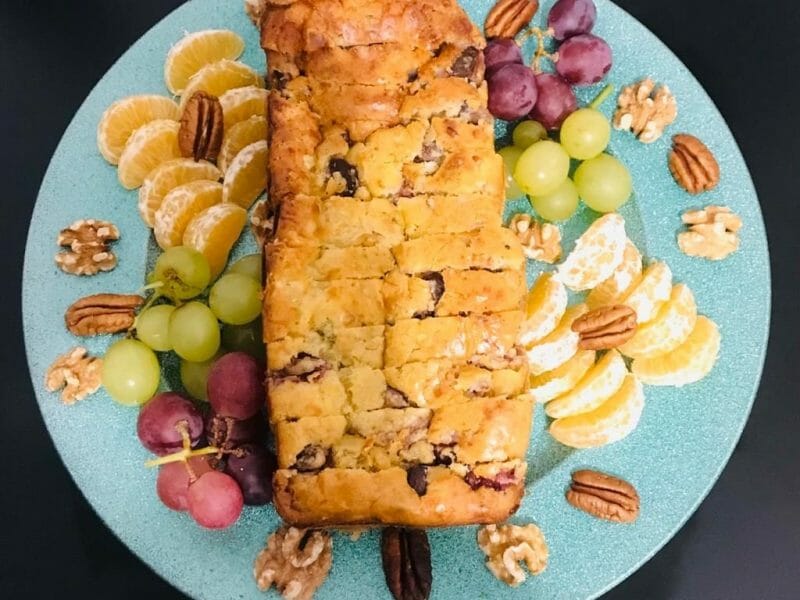 Cliquez pour zoomer ! Cake au chèvre, figues et au miel Thermomix par assia_43