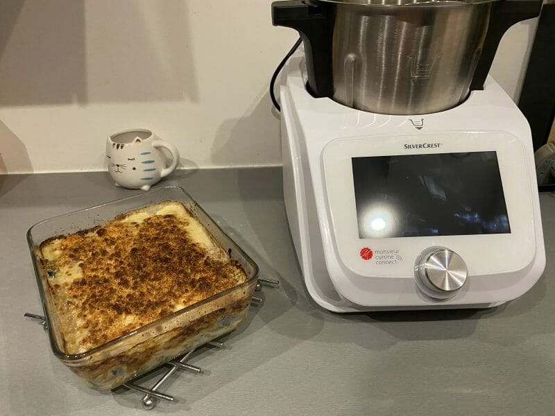 Cliquez pour zoomer ! Crumble courgettes, chèvre et lardons Thermomix par amandinemrtl