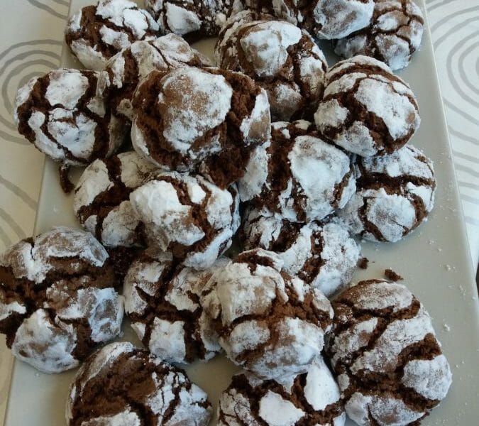 Cliquez pour zoomer ! Craquelés au chocolat Thermomix par Virginievivi