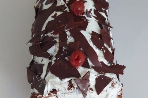 Cliquez pour zoomer ! Bûche forêt noire Thermomix par cocot06