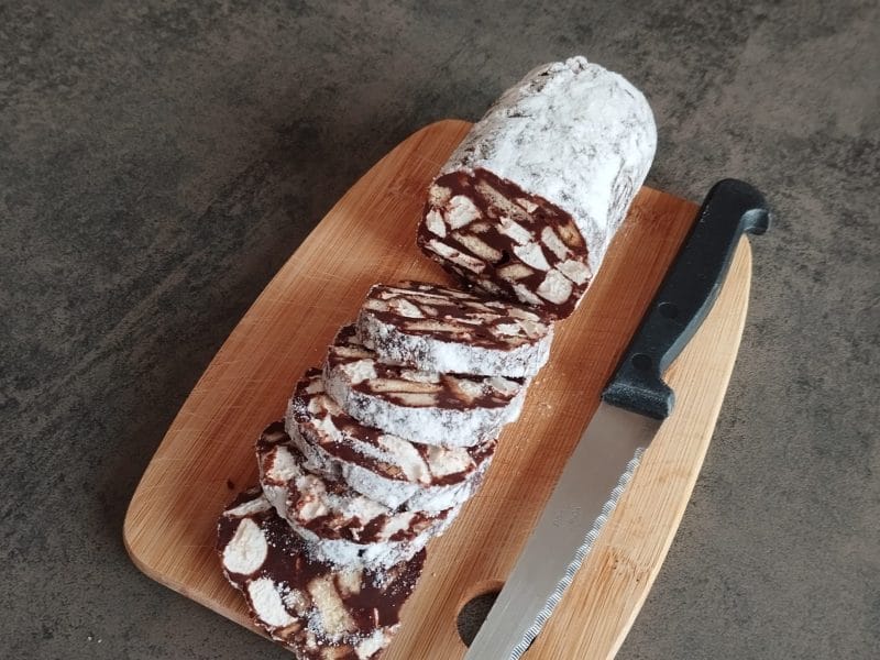 Cliquez pour zoomer ! Saucisson au chocolat Thermomix par Cricri42