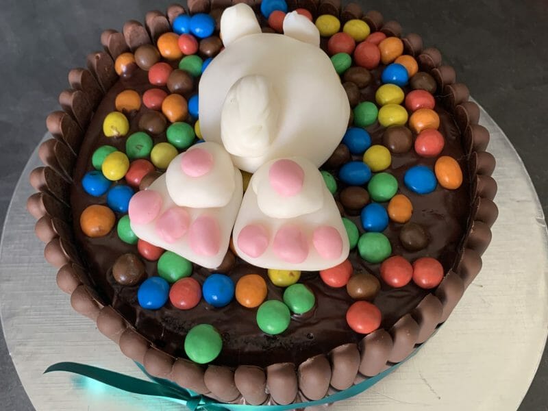Cliquez pour zoomer ! Gâteau lapin de Pâques Thermomix par Laure1340