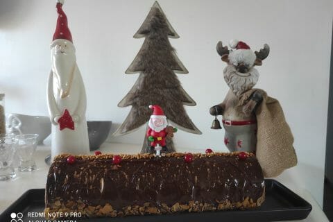 Cliquez pour zoomer ! Bûche mousse au chocolat Thermomix par melomars13