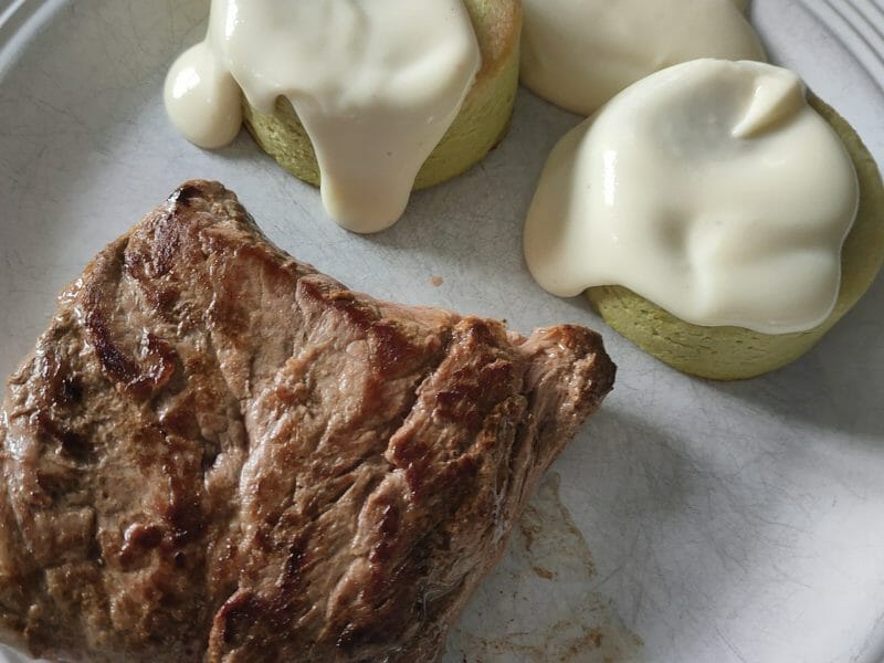 Cliquez pour zoomer ! Timbales d’asperges sauce parmesan Thermomix par sly_2