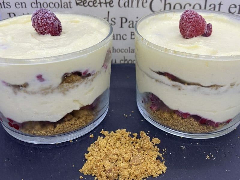 Cliquez pour zoomer ! Tiramisu aux framboises et spéculoos Thermomix par maudinette010