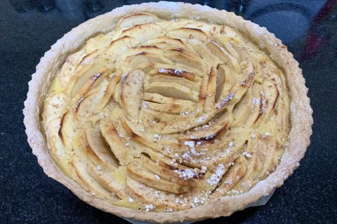 Cliquez pour zoomer ! Tarte normande aux pommes Thermomix par elgourmetalestilofrances