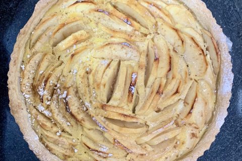 Cliquez pour zoomer ! Tarte normande aux pommes Thermomix par elgourmetalestilofrances