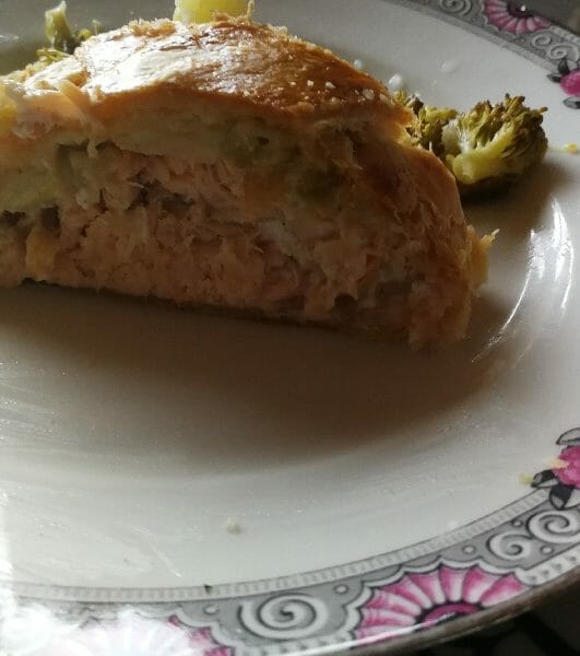 Cliquez pour zoomer ! Feuilleté saumon et poireaux Thermomix par Rose