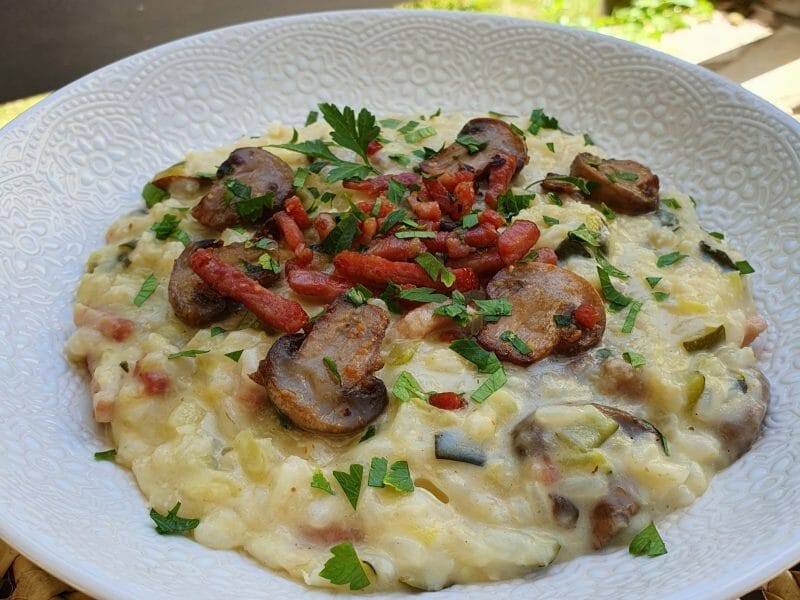 Cliquez pour zoomer ! Risotto champignons et courgettes Thermomix par aurelie_isabel